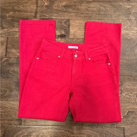 Chico’s Platinum EUC Women's High Rise Red Bootcut Jeans - Picture 1 of 5